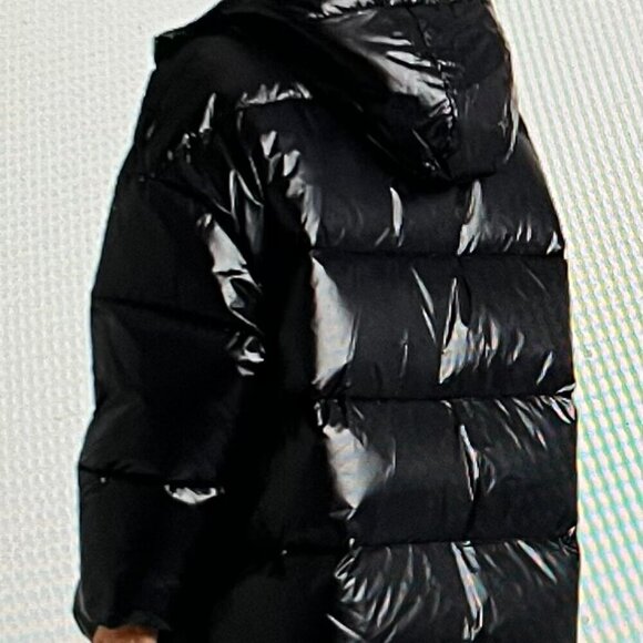 STAND STUDIO Adeline oversized quilted shell hooded down jacket Size 44 / US 12 - Picture 11 of 11